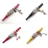 Hookah Shisha Metal Tassel Inlay Rhinestone Smoking Pipe Removable Washable Cigarette Holder Arab Hookahs Mouth Tips Filter 2020 New 16ml L2