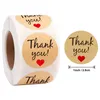 Thank you sticker Red Heart Cartoon Geometric Design Thank you for supporting my business Sticker Gift Wrap Sticker XD24133