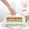 Present Wrap Stobag 10st Hantera Cake Packing Boxes Handduk Roll Swiss Birthday Party Farvor Handmake med transparent Window2395