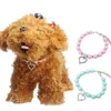 Collier de chien de chat strass Bling collier de perles en alliage de diamant chiot colliers pour animaux de compagnie laisses pour chiens mascottes accessoires de chien 1106451