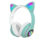 Cat Ear Wirels Headphon Stn-28 Bluetooth Earphon Headset Flashing 5.0 Wirels Sports and Leisure Card Foldingstereo Bluetoot