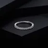 Gems Ballet Womens Wedding Ring 925 Sterling Silver Wedding Band 087ct 2mm EF Color Ring Fine Jewelry T2009087468847