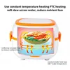 Mini rijstkoker thermische verwarming elektrische lunchbox 2 lagen draagbare voedsel steamer kookcontainer multifunctionele lunchbox T200709