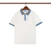 2022 Summer Mens Designer Polos T Shirt Casual Man Damskie koszulki z czarnymi białymi literami Drukuj krótkie rękawy