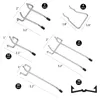 170 PCS Pegboard Hook ortment Pegboard Accessories Kit Peg Hooks with Metal Hooks Set Peg Locks16156223