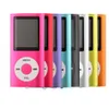 NY 4:e generationens MP3 MP4-spelare Slim 4TH 1,8" LCD-videoradio FM-spelarestöd 4GB 8GB 16GB 32GB Micro SD TF-kort Mp4