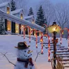 Christmas Candy Cane Pathway Lights ChristmasNew Year Holiday Lights Outdoor Garden Home Decorations Light Navidad Lights 201027