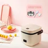 1 2L Mini Electric Rice Cooker 2 Layers Heating Food Steamer Multifunction Meal Cooking Pot 1-2 People Lunch Box220R