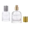 30ml 50ml Clear Grid Glass Tom Flaska Ananas Parfymflaska Bärbar Rese Dispenser Fragrance Cosmetics Flaskor Anpassad V2