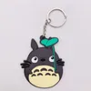 20PCS Cartoon Character Totoro Key Chain 3D Double Side KeyRing PVC Anime Figure japanese anime Keychain Kid Toy Keychains Holder Trinket Gift Handbags Accessories