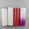 20oz Sublimation Tumbler Gradient Sublimation Skinny Tumbler Powder Coating Colorful Sublimation Tumbler Stainless Steel Coffee Mug A02