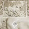 Anpassat hem 3D Stereo Relief White Horse Wallpaper Väggmålningar Vattentät Modern tapet för vardagsrum