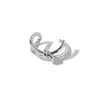 gioielli di moda titanio 316L Anelli di apertura del nodo in metallo regolabili anello in oro rosa doppio cuore in argento anello femminile per donna
