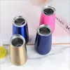 Tumbler Yumurta Kabuğu Şampanya Gözlük Paslanmaz Çelik Su Şişesi Bira Şarap Kadehleri ​​6 oz Vakum Yalıtımlı Cam Bardak Drinkware Sea ZZC5104