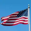 3'x 5 'piede americano USA USA Bandiere nazionali banner 90x150cm Bandiera blu sottile linea rossa linea nera stelle bianche e strisce Brass Gommomt