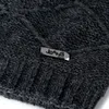 Nuevos sombreros de invierno de alta calidad para hombres y mujeres Diseño de rayas Moda Cálido Gorro de esquí Lana y mezcla de algodón Sombrero de punto relajado Y201024
