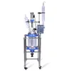 ZZKD 10L Lab Supplies Glass Reactor Condensor with Dropping Flask Stirrer Seal for Chemical Reaction