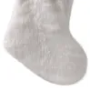L'ultima dimensione di 44 cm, calzini di peluche bianchi puri di Natale, pendenti dell'albero di Natale calza di Natale, sacchetti regalo di caramelle, spedizione gratuita