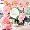 Catena di palloncini Macaron Decorazione per baby shower Ragazzo Ragazza Kit arco di palloncini rosa Ghirlanda di palloncini Primo compleanno Palloncini Blu Set L2346