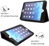 iPad Air 2 Fall 9,7-tums iPad-lock, bifold serie Litchi Stria Slim Tunn Magnetic PU Läder Smart Cover [Flip Stand, Sova Function] Universal