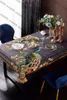 Flowers Print Table Cloth Antifouling Oil-proof Waterproof Non-slip Table Cloth Home el Restaurant Bar Picnic Designer Table Cl282f