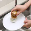 Escova de palma de bambu escovas escovas para pratos panelas panelas pia de cozinha ferramentas de limpeza