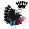 610pcs kroonvorm valse nagels tips display plastic pools naturclearblack nagel met plank diy manicure tools2670413