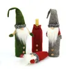Weihnachtszwerge Weinflaschenhülle, handgefertigt, schwedische Tomte-Zwerge, Weihnachtsmann, Flaschenaufsätze, Taschen, Urlaubsdekoration, JK2010XB