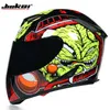 Full Face Racing Motorcykelhjälm Capacete Cascos hjälmar Double Visor Racing Motocross Hjälm Casco Men Modular Moto6101830