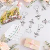 Melek Favor Anahtarlıklar Teşekkür Etiketler Hediye Çanta Misafir İade Bebek Duş Gelin Duş Düğün Hediyeleri JK2101XB