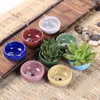 Yefine 8pcslot Icecrack Ceramic Flower Pots for Juicy Plants Small Bonsai Pot Home and Garden Decor Mini Jubulent Plant Pots LJ9757018