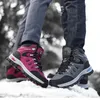 Brand Winter Plush Warm Snow Waterproof Mens Ankle Breathable Handmade Outdoor Men Hiking Boots 201204