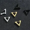 Fashion Punk Hoop Earrings Men Gold /Black Stainless Steel Geometric Triangle Square Earrings for Women Ear Pierced Jewelry