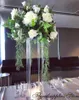 Wholesale Acrylic Flower Vase Clear Flower Vase Table Centerpiece Marriage Luxury Floral Stand Columns For Wedding Decoration 201201