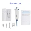 100-1000ul Digital Adjustable Micro Pipette Micropipette Pipettor Gun with 1000ul tips