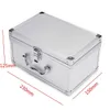 23x15x12.5cm verktygslåda Aluminiumlegering Hem Förvaring Portable Travel Lage Organizer Case Tools Y200324