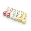 Nieuwe mode hot-selling titanium stalen oorbellen 18K goud rosé zilveren ketting hanger oorbellen geschikt voor koppels geschenken met logo8865432