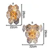 Copper wall lamp modern living room bedroom bedside lights luxury crystal lamps TV background wall light