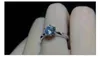Anello con diamante Moissanite da 6 mm Anello in argento sterling 925 Bijou Anelli di fidanzamento con fidanzamento per donna Uomo Gioielli per feste8766142