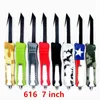 616 7 tum 64 Modeller Double Action Tactical Kniv Camping Jakt Folding Collection Knives