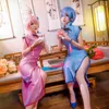 Anime Re Life a Different World from Zero Ram Rem Cheongsam Costume Cosplay Set completo Halloween