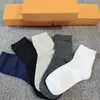 Meias esportivas masculinas e femininas 100% algodão tornozeleira casal inteiro 5 cores meias longas e em formato de tubo com caixa amarela293w