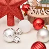 En son set = 30 adet, 3cm boyutu, Noel Ball Tree Top Star Hediye Kutusu Seti Noel Ağacı Kolye, Ücretsiz Nakliye