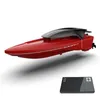 Mini barca telecomandata Barca ad alta velocità Barca giocattolo per bambini Barca telecomandata con luce Modello di navigazione Regalo 201204
