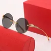 40% OFF Luxury Designer New Men's and Women's Sunglasses 20% Off rimless round head paint legs personalized Fashion Glasses