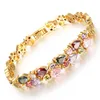 Bracelet Tennis Retro Crystal Collection Fashion Jewelry Delicate Zircon Gold Silver Plating Copper Charm Love Bracelets
