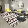 거실 침실에 대한 새로운 노르딕 스타일 카펫 침실 소파 커피 테이블 침대 옆가 담요 현대 가정용 러그 3D 인쇄 양탄자와 카펫