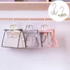 Sac de rangement résistant à la poussière Armoire de garde-robe accroché sac à main transparent mur de porte mûr sac de rangement de chaussures 233p