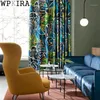 Zasłony zasłony retro luksusowa kolorowa kreatywność do salonu w cieniu sypialni lniana tkanina izolacyjna okno izolacji S489#401