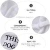 Pet Bathrobe with Hood Thickened Luxury Soft Cotton Dog Apparel Dog Pajamas Quick Drying and Super Absorbent Night Gown Bath Robe for Small Medium Dogs White L A290